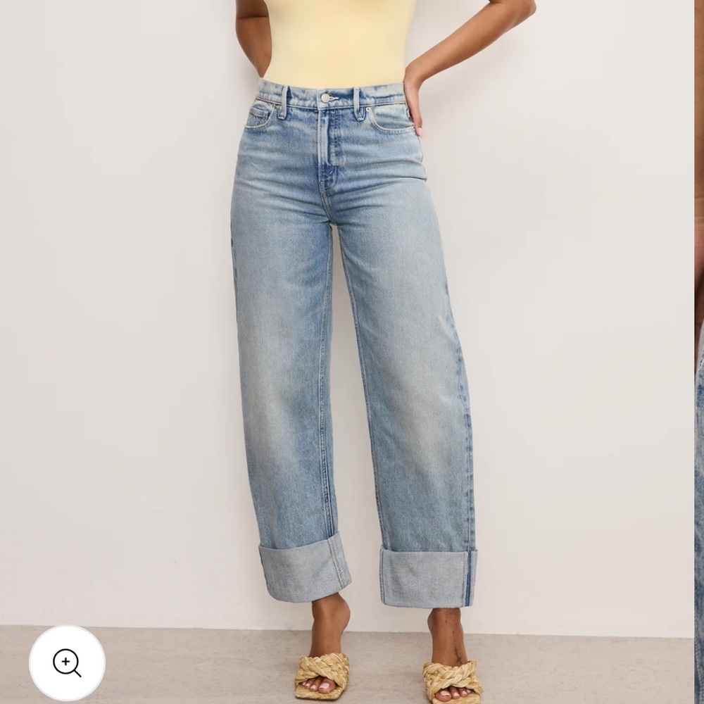 Good American Barrel Jeans
